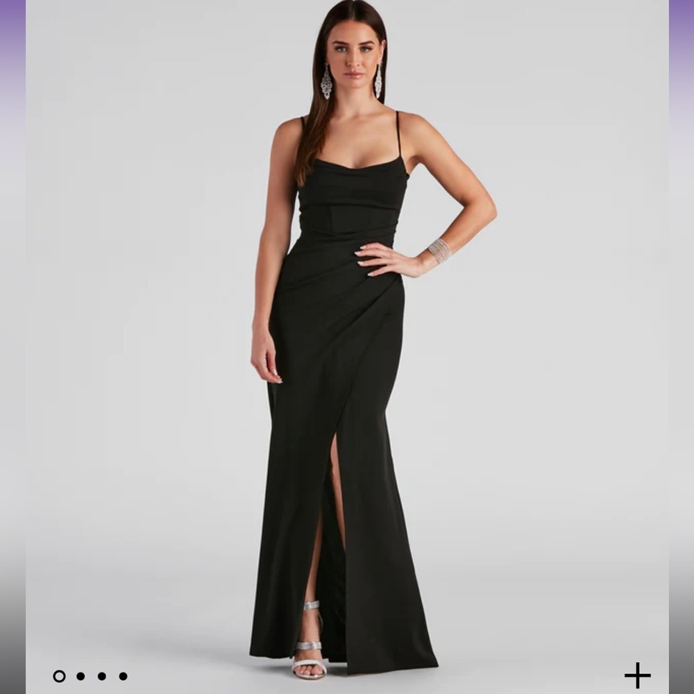Corset Crepe Dress